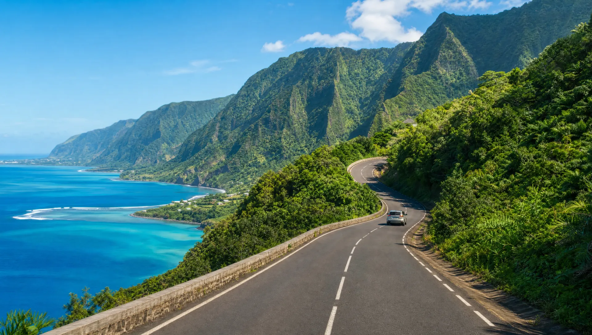 Route panoramique de La Réunion, du littoral aux Hauts
